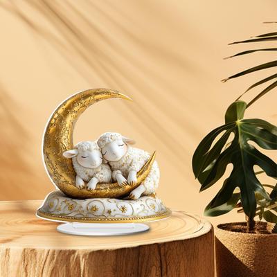 2D Sheep Decoration Craft Ornament Holiday Unique Party Supplies Decorative Tabletop