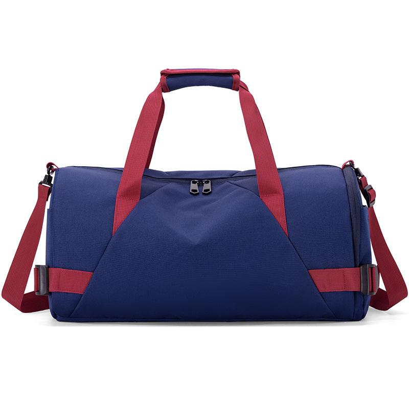 Men's Dry-wet Separated Fitness Bag with Shoe Compartment, Outdoor Sports Bag with Basketball Compartment Design, Stress-relieving Portable Travel Bag