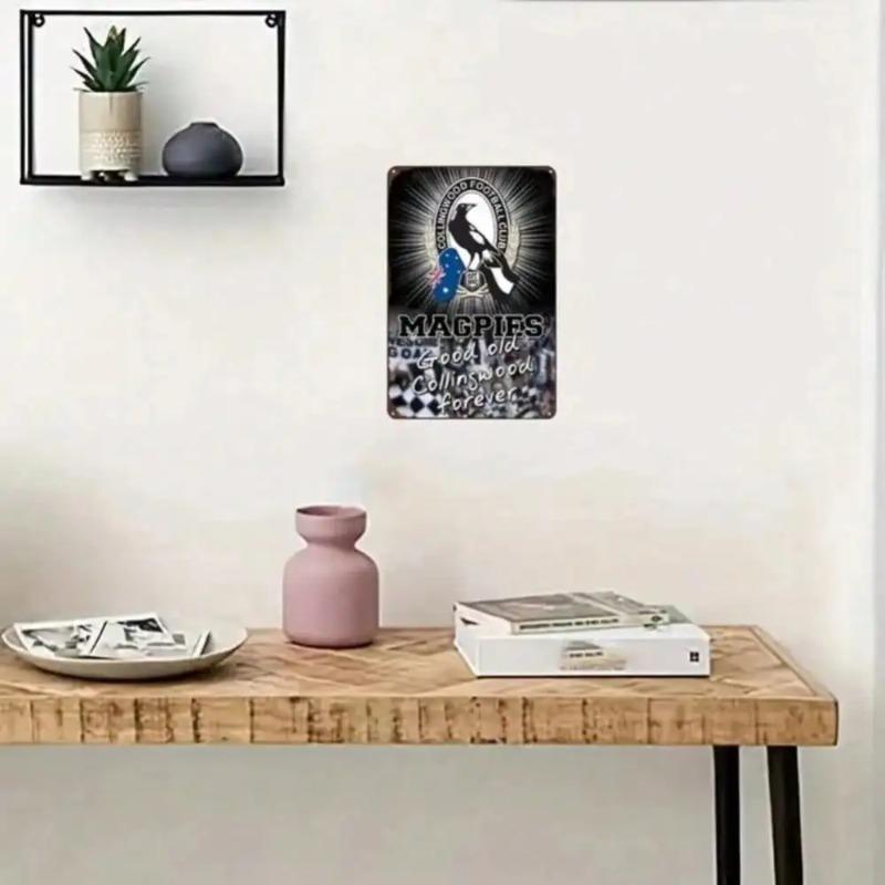 Rustic Apple Basket Metal Wall Art Farmhouse Decor 20x30cm