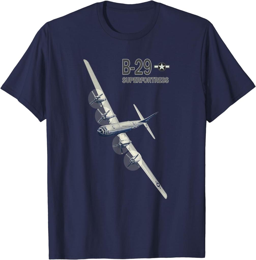 WW2 USAF B29 Superfortress Bomber Airplane TShirt 100 Cotton ONeck Summer Short Sleeve Casual Mens Tshirt Size S3XL