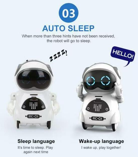 Cross-Border Children's Smart Voice Mini Robot - English Version