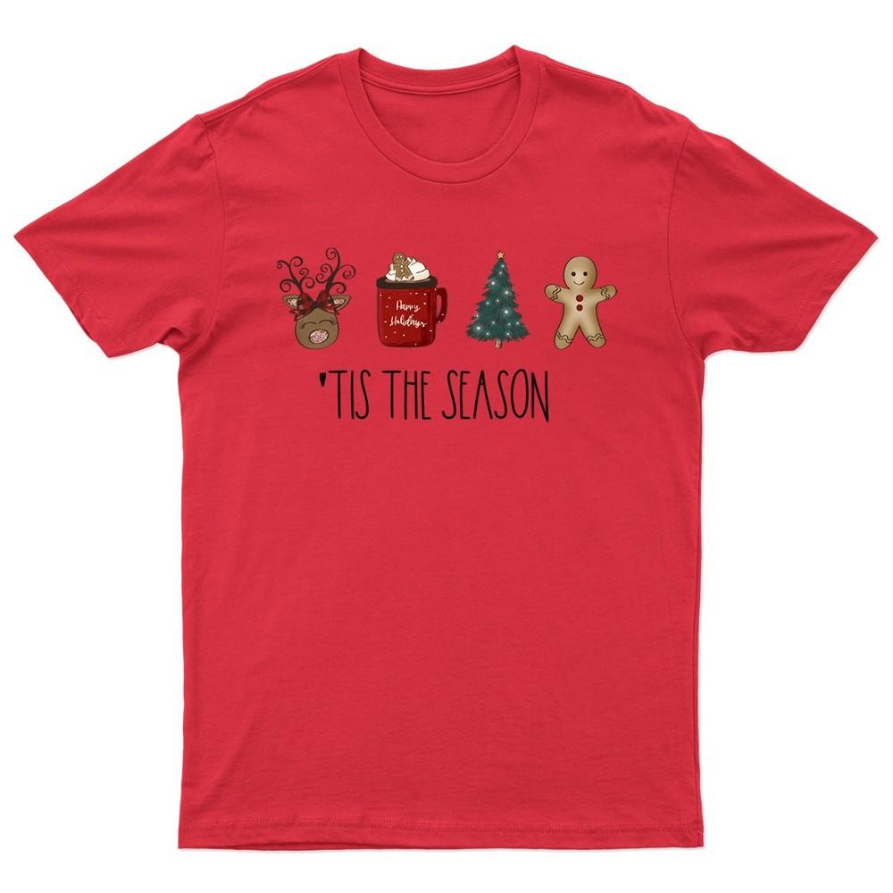 Tis The Season Christmas TShirt Unisex Gift Retro Funny Unisexs Vintage Unisexs S