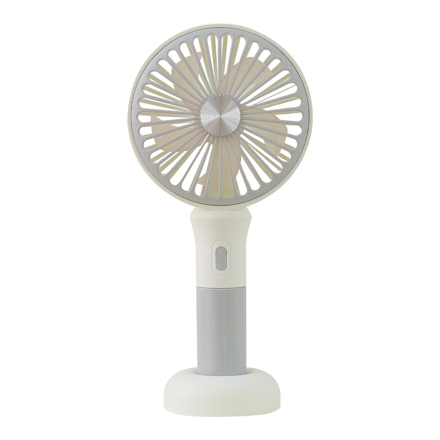 

Portable Three-Speed USB Fan with Base and Light for Dorms