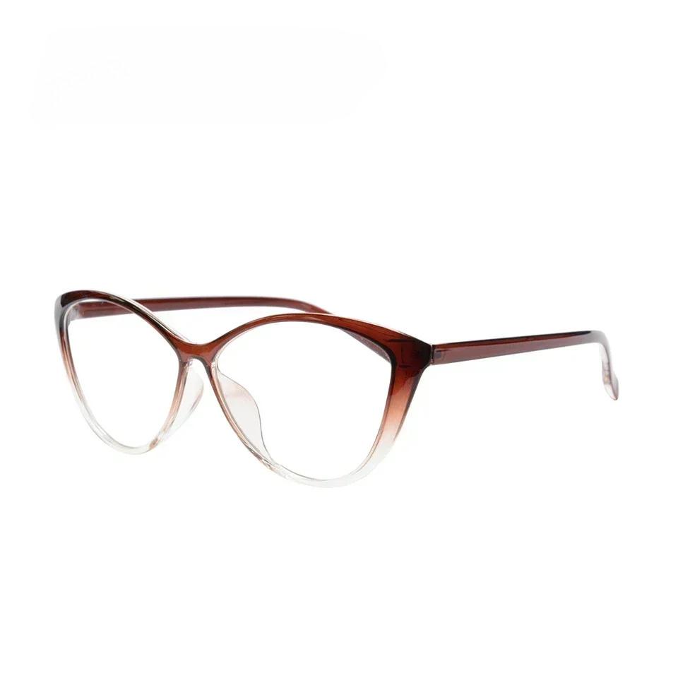 

Shinu Cat Eye Frame For Women Multifocal Presbyopia Glasses Ladies Progressive Glasses Can See Near And Far Big Face Size Frame up 2.0 down 4.0