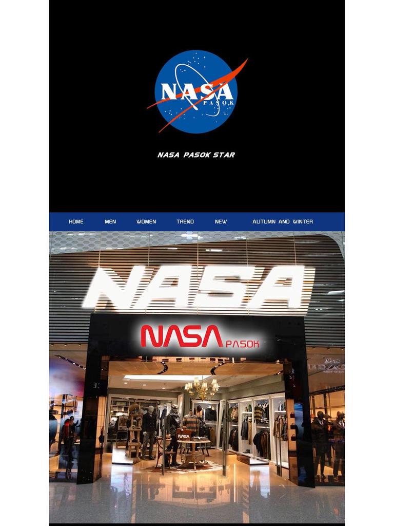 Men's NASA Co-branded Bear Print Crew Neck Cotton T-Shirt - Short Sleeve, Casual Streetwear, Plus Size Available