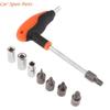 Y4UA T-Shape Skateboard Wrench T-wrench Tools with 6/8/10/45mm Bit Tools
