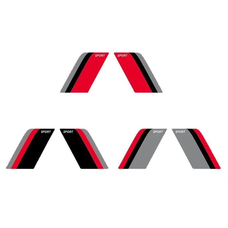 2PCS Car Wheelbrow Decorative Stickers Reflective Warning Tri-colour SPORT Alphabet Stickers Car Exterior Decorative Stickers