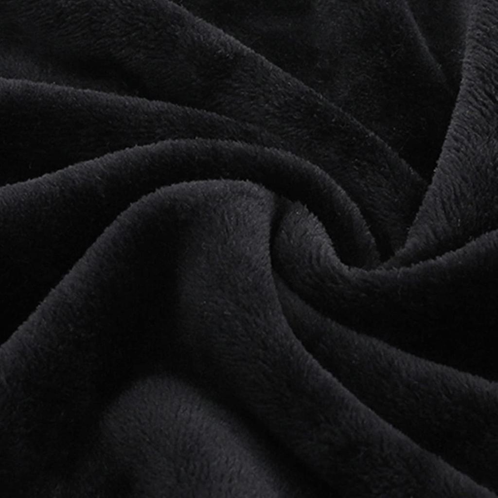 moonfarm Soft Boa Fabric, Black, Width Approx. 160cm, Length Approx. 1-5m, Pre-cut (1m)