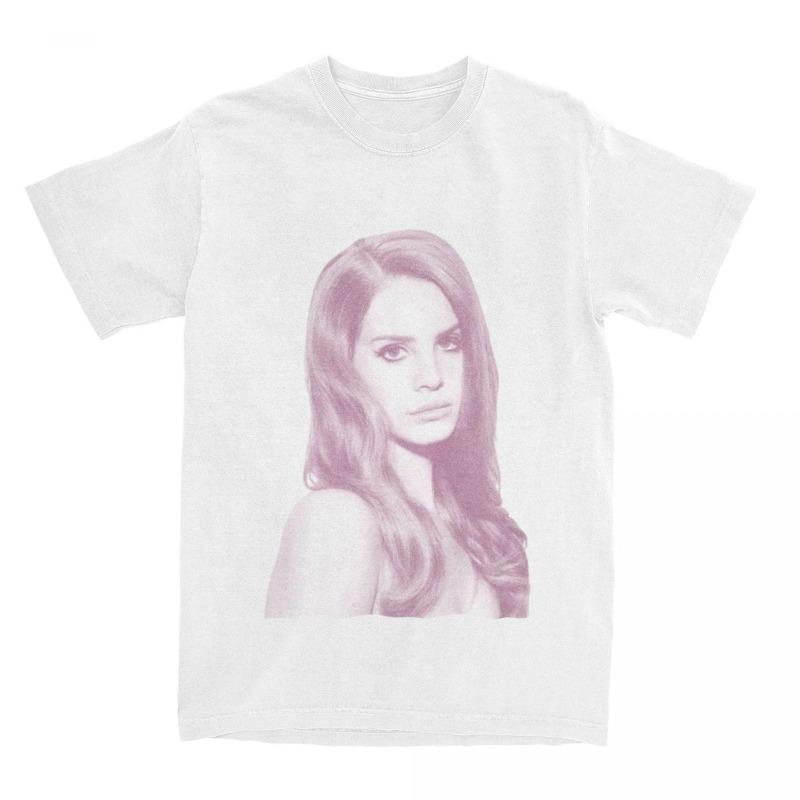 

Lana Del Rey T-Shirts for Men Leisure Pure Tee Shirt O Neck Short Sleeve T Shirt Graphic Tops Summer T-Shirts S