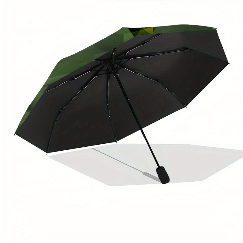 Minecraft, Block Automatic Opening and Closing Umbrella, Compact Travel Umbrella, Lightweight and Portable, Suitable for Beach Commuting Bus