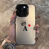 Capa de telemóvel com padrão de coroa adequada para iPhone 17 16 15 14 13 12 11 Pro/ Max /Plus capa traseira anti-queda e à prova de choque