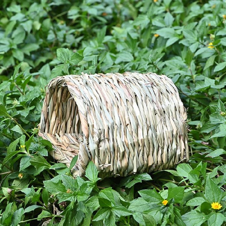 Rabbit Straw Nest Guinea Pig for Hay Lounge Pet Tunnel Chew Toys for Hamster Ger