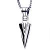 Domineering Triangle Spearhead Men's Couple Alloy Retro Hip-hop Arrow Necklace Pendant Jewelry