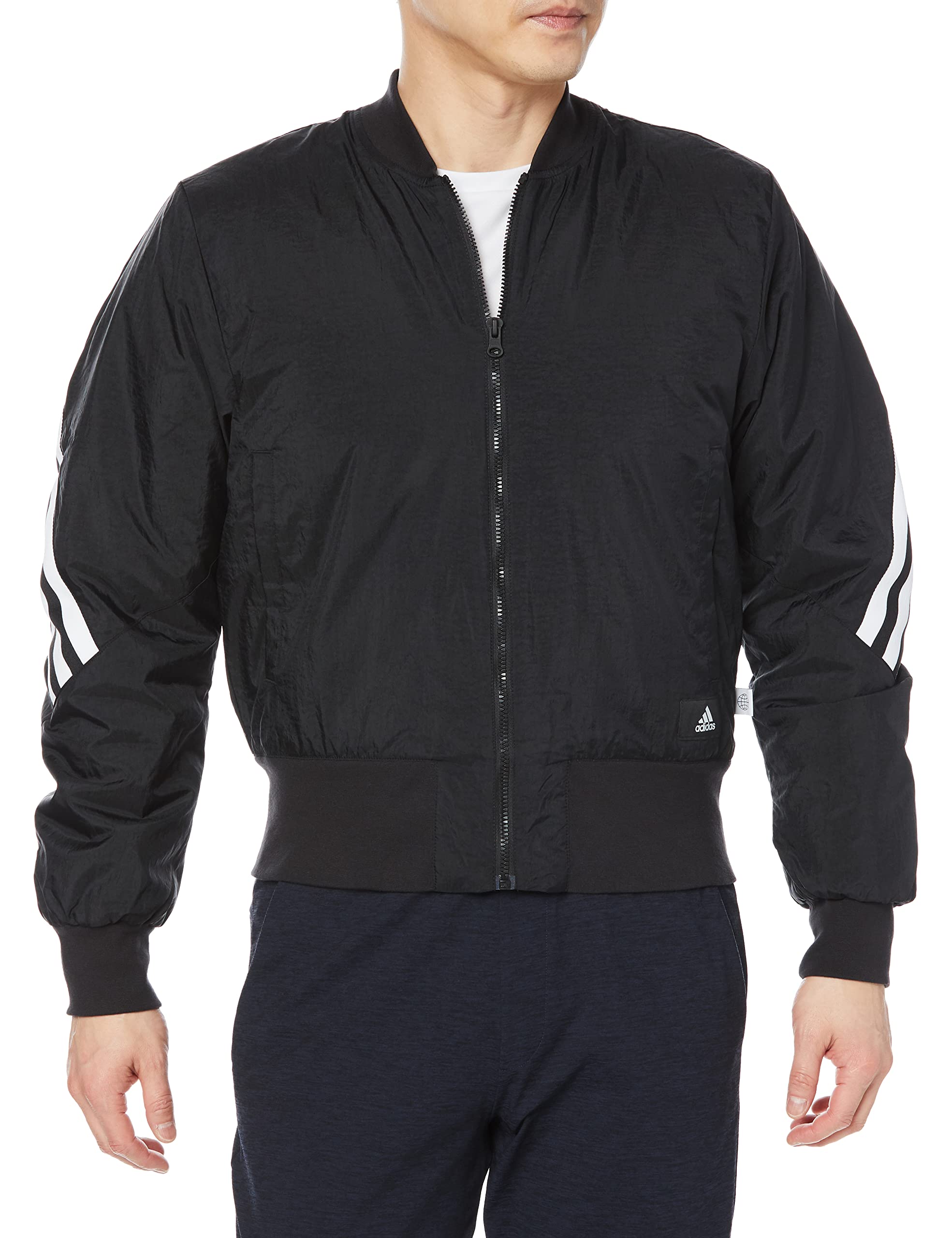 

Куртка Future Icon 3 Stripes Bomber Jacket L9609 Black [Adidas] Мужская (НА6461) Ж/М