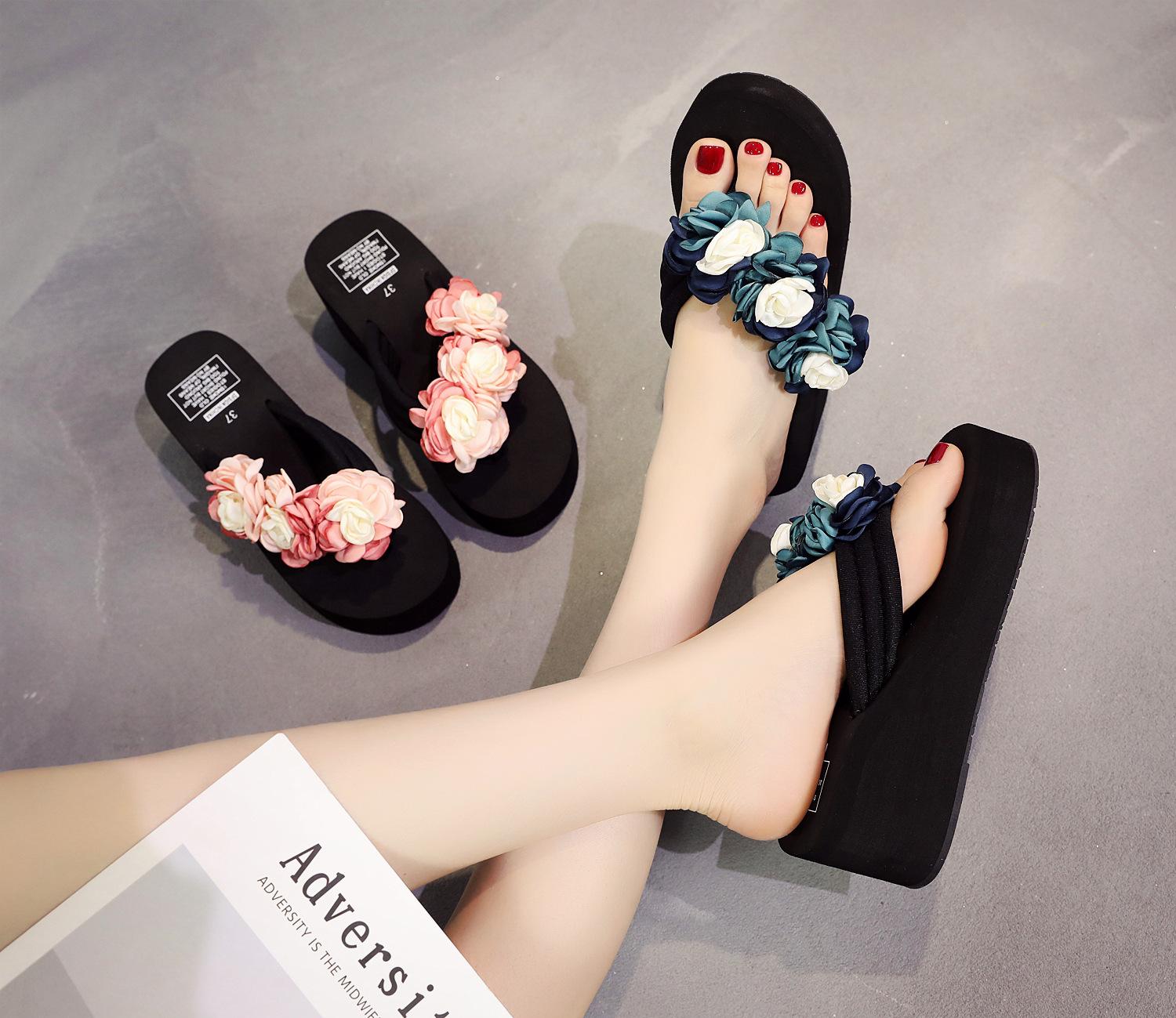 Модные женские бохо-шлепанцы на каблуке 7 см — фото 4