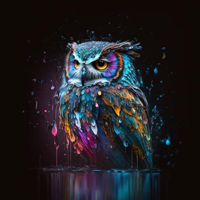 

Full 5D Diy Diamond Painting Owl Diamond Embroidery Full Width Cross Stitch Home Decor Handmade Gift 20x20cm