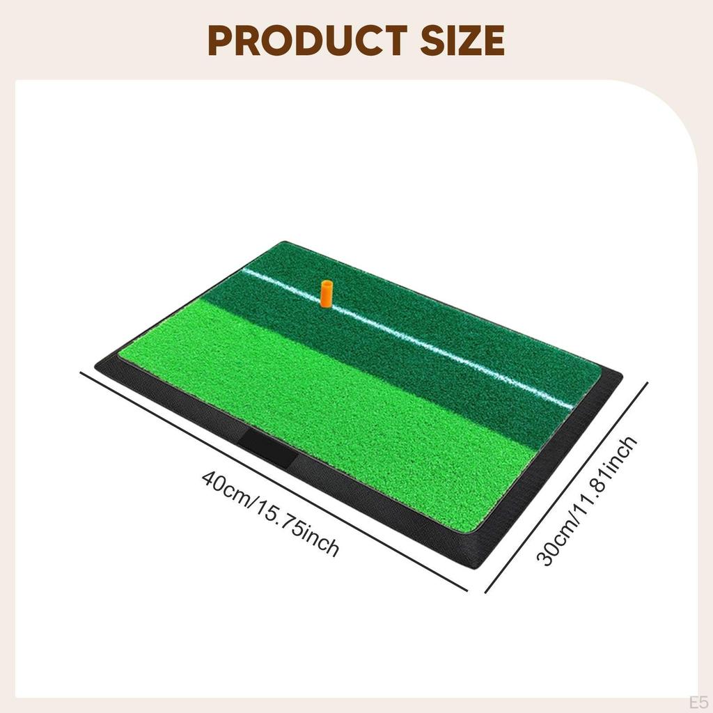 Golf Hitting Mat 30cmx40cm Portable Indoor Outdoor Accessories Anti Slip for Training Course