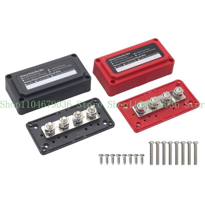 652F Universal Battery Terminal Connector Box Efficient Wire Management Neatly Consolidate Negative Cable in Vehicles Durable