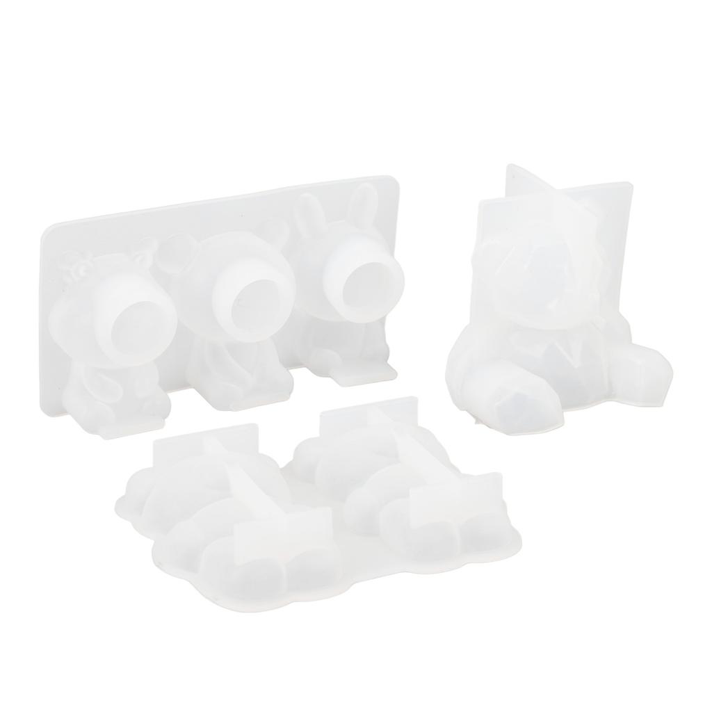 DIY Mould Heat Resistant Easy Release 3D High Toughness Bear Silicone Mould for Table Ornaments