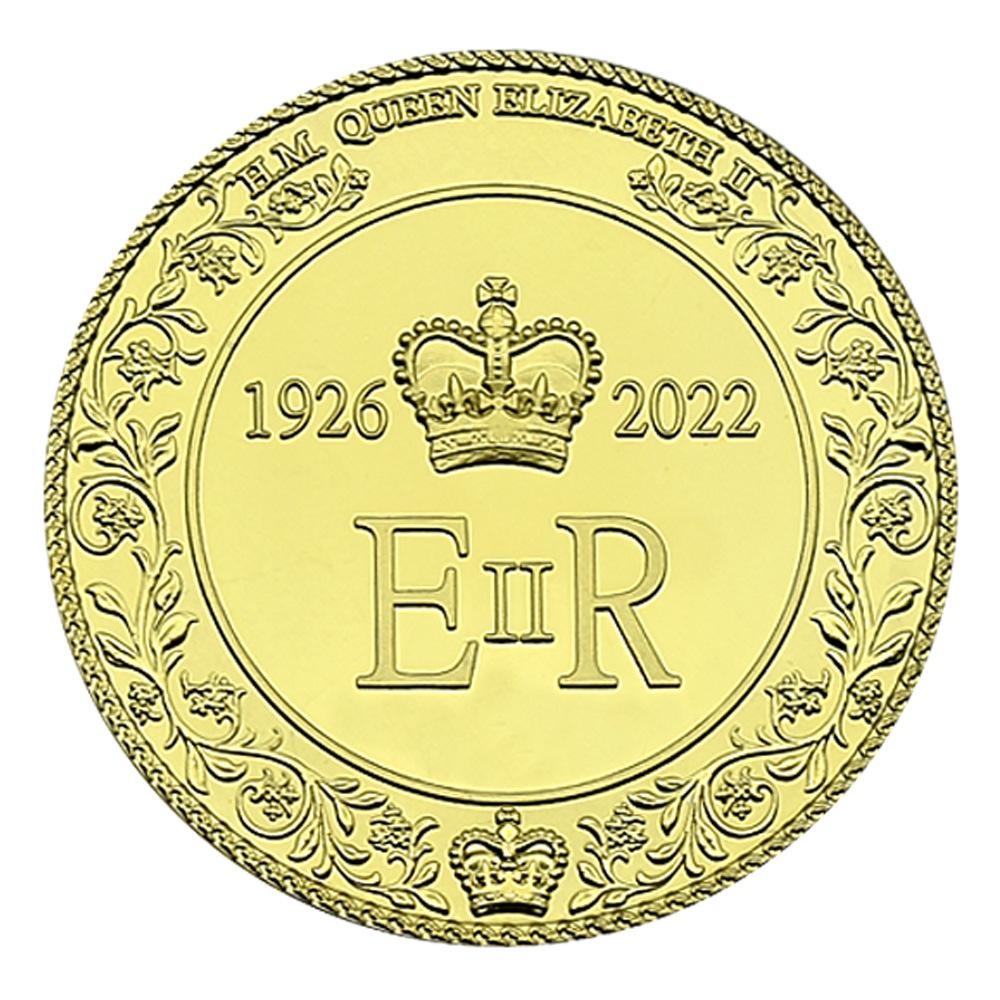 Reine d'Australie, Pièces de la Reine Elizabeth II, 1926-2022, Emblème de l'Angleterre, Médaille Métallique