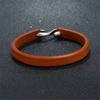 Simple Style Genuine Leather Wrap Bracelet 3 Color Antique Simple Leather Braclet For Men Wristband Jewelry pulseira masculina