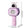 Handheld Space Bubble Gun Machine With Fan Led Lights Fully Automatic Electric Soap Maker Machine Outdoor Toys For Children