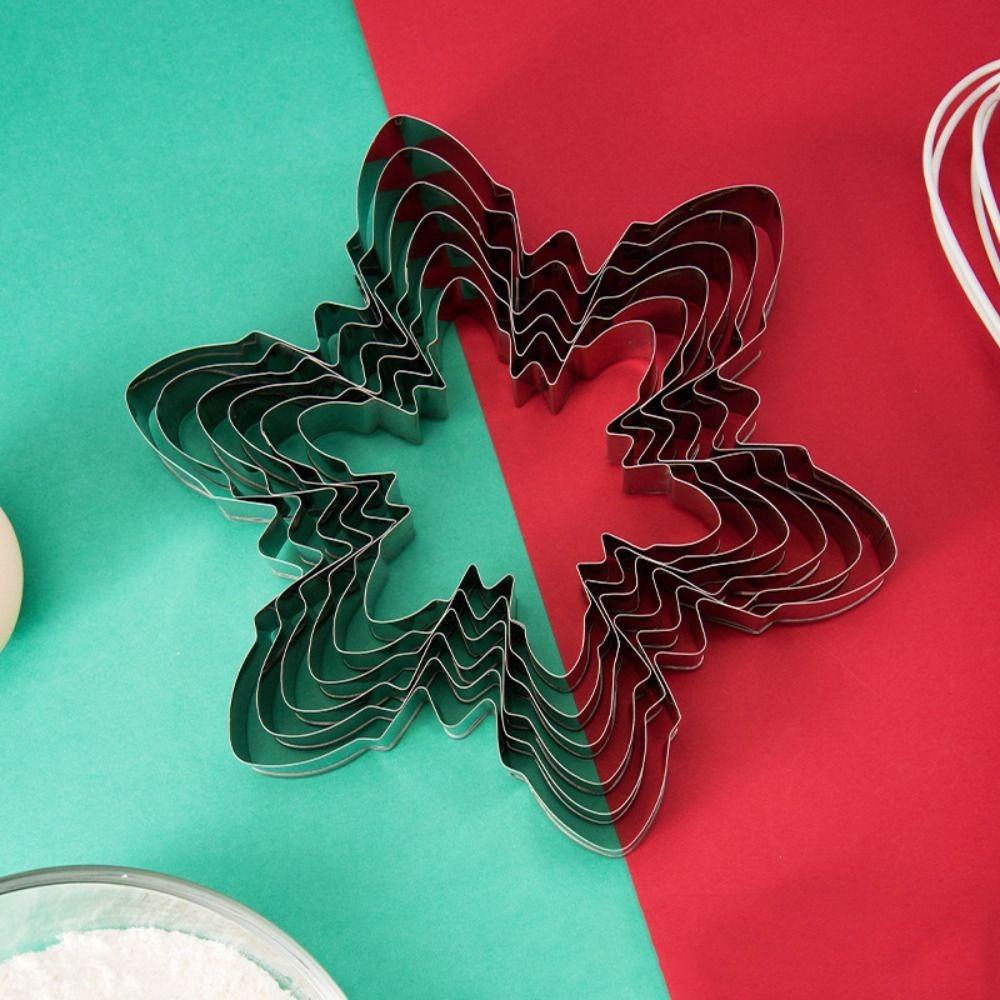 10Pcs/set Stainless Steel Fondant Biscuit Embossing Mold Rust-proof Sandwich Mould Bakery