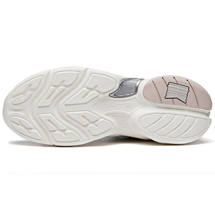 Anta Full Score Low-Top Trendy Dad Shoes Women Sneakers White Gray 122018882-5