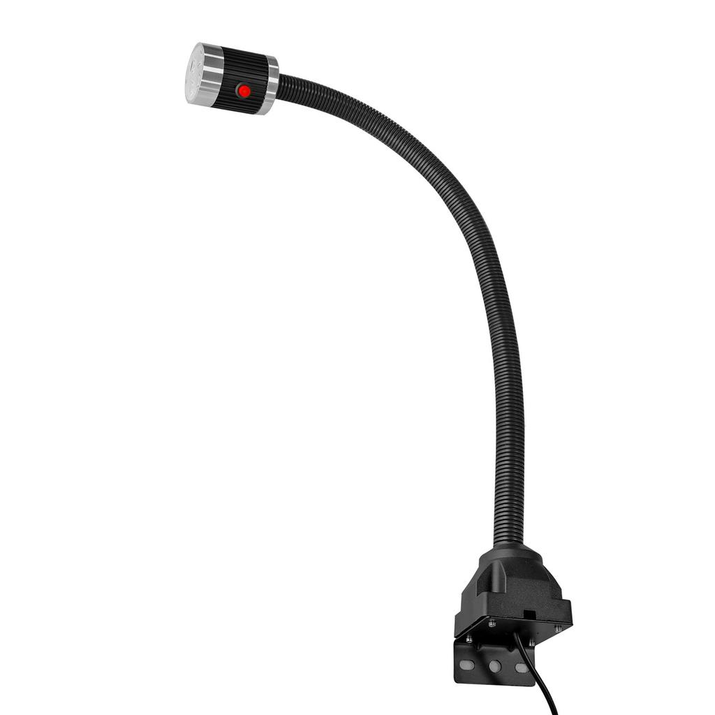 LEDEAST F-02 Magnetic Base Flexible Gooseneck LED Machine Work Lamp 4.5W Industrial Bench Lathe Light 360° Adjustable Arm