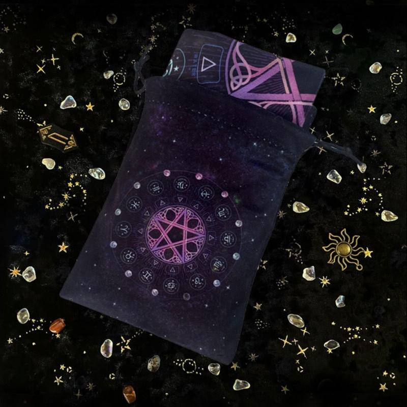 Astrology Tarot Table Altar Cloth Metaphysical Board Game Mat Pendulums Divinations Altar Tablecloth Board Game Card Pad