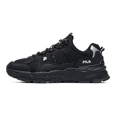 Trek 1S Fabric Synthetic Leather Sports Comfort Low-Top Lifestyle Casual Shoes Men Casual Shoes Black F12M144127FBK