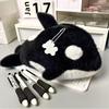 Killer whale pencil case cute plush stationery storage bag large capacity student stationery box