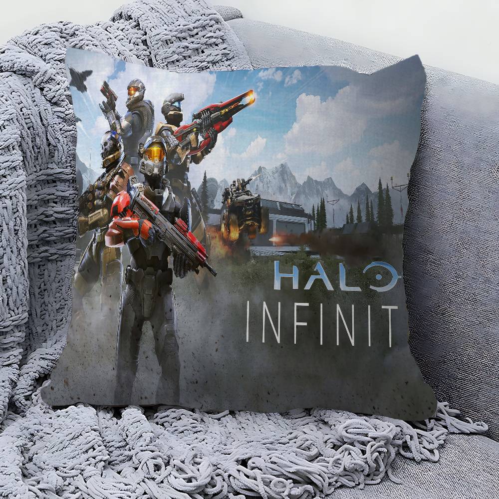 SCI-FI H-HALOS FPS GAME Personalized Pillow Dust Cover Bedroom Kids Party Decoration Pillowcase Birthday Children Gift