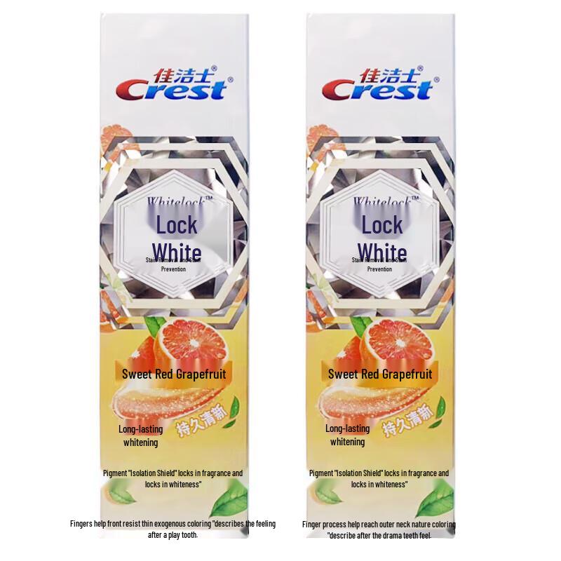 

Crest Dual-Color Whitening Fluoride Toothpaste