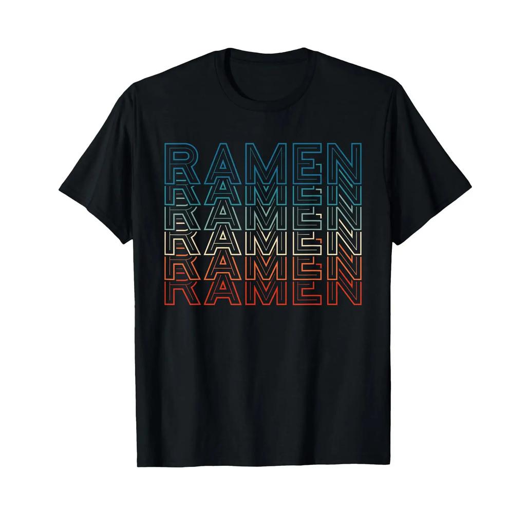 Funny Raunisex Noodles Retro Vintage Carb Food Foodie T Shirt Vintage Soft Versatile Streetwear Stretched Casual