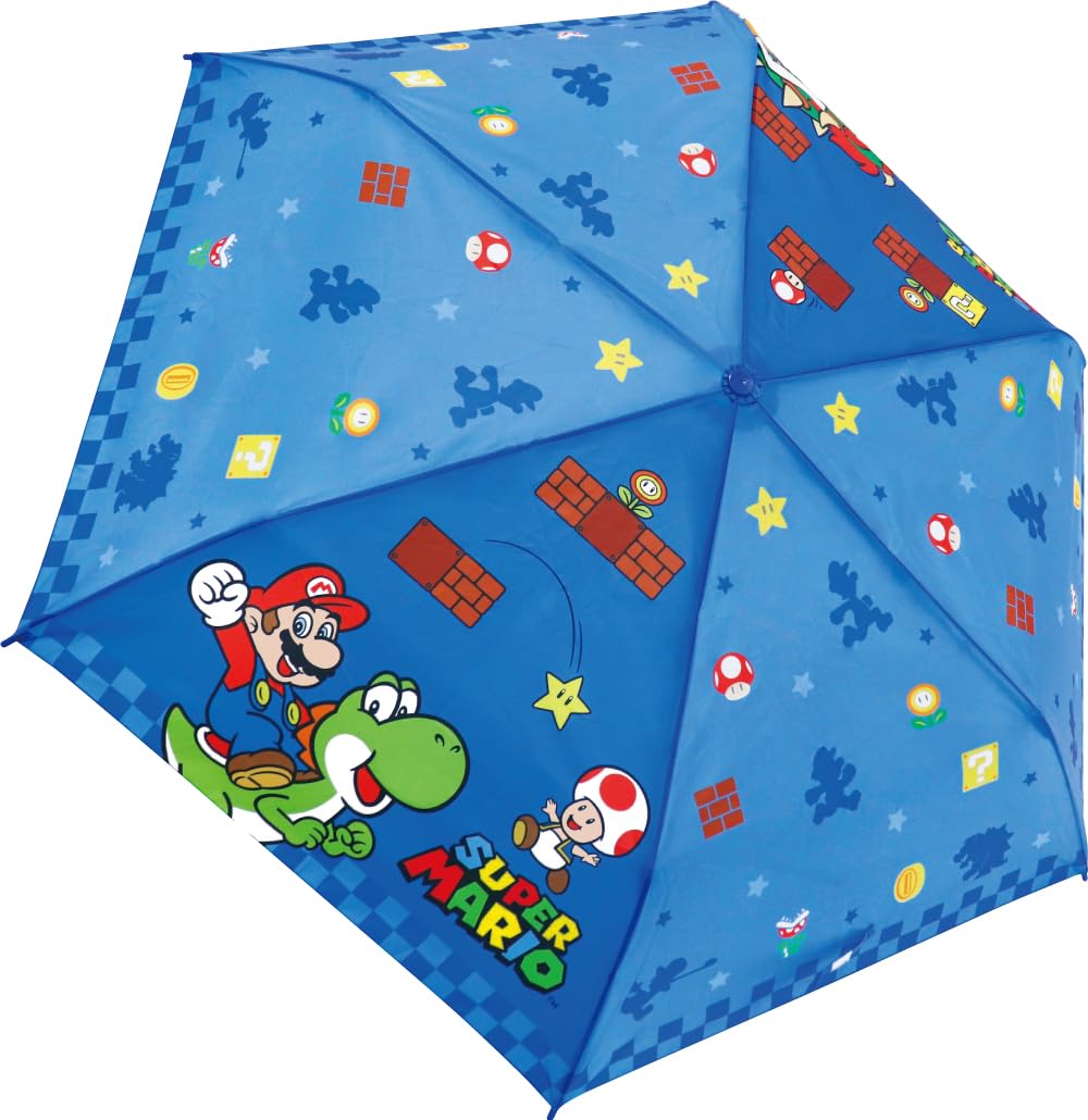 

Супер Марио Складной зонт 53см Ручное открытие Nintendo Синий Персонаж