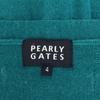 Pearly Gates Golf Long Sleeve Knit Cardigan 4 Gray X Green Sweater Men's Used