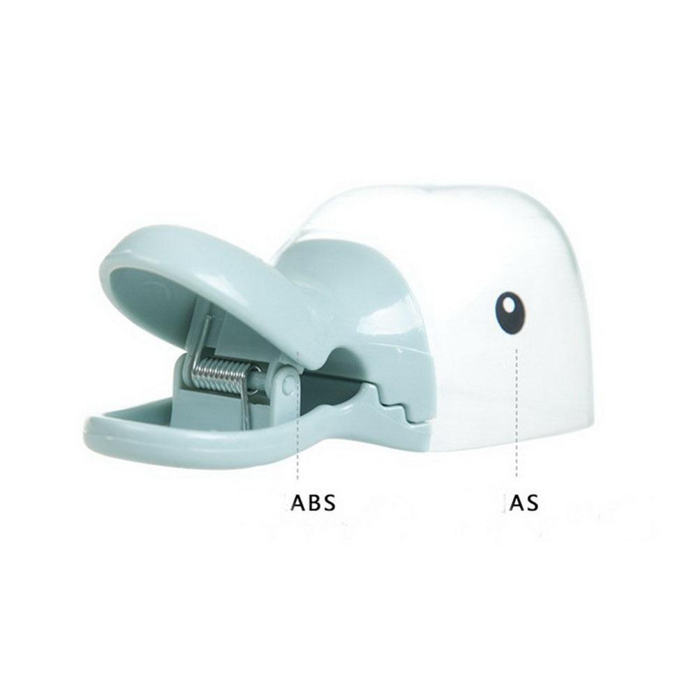 Household 2 in 1 Creative Duck Shape Plastic Shovel Handled Spoon With Bag Clip Food Sealing Clip Kitchen Accessories