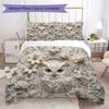 Owl Pattern Bedding Uilt Set Uilt Cover Pillowcase Home Decoration Birthday Gift (1 * Duvet Cover + 2 * Pillowcase  Without Core)67