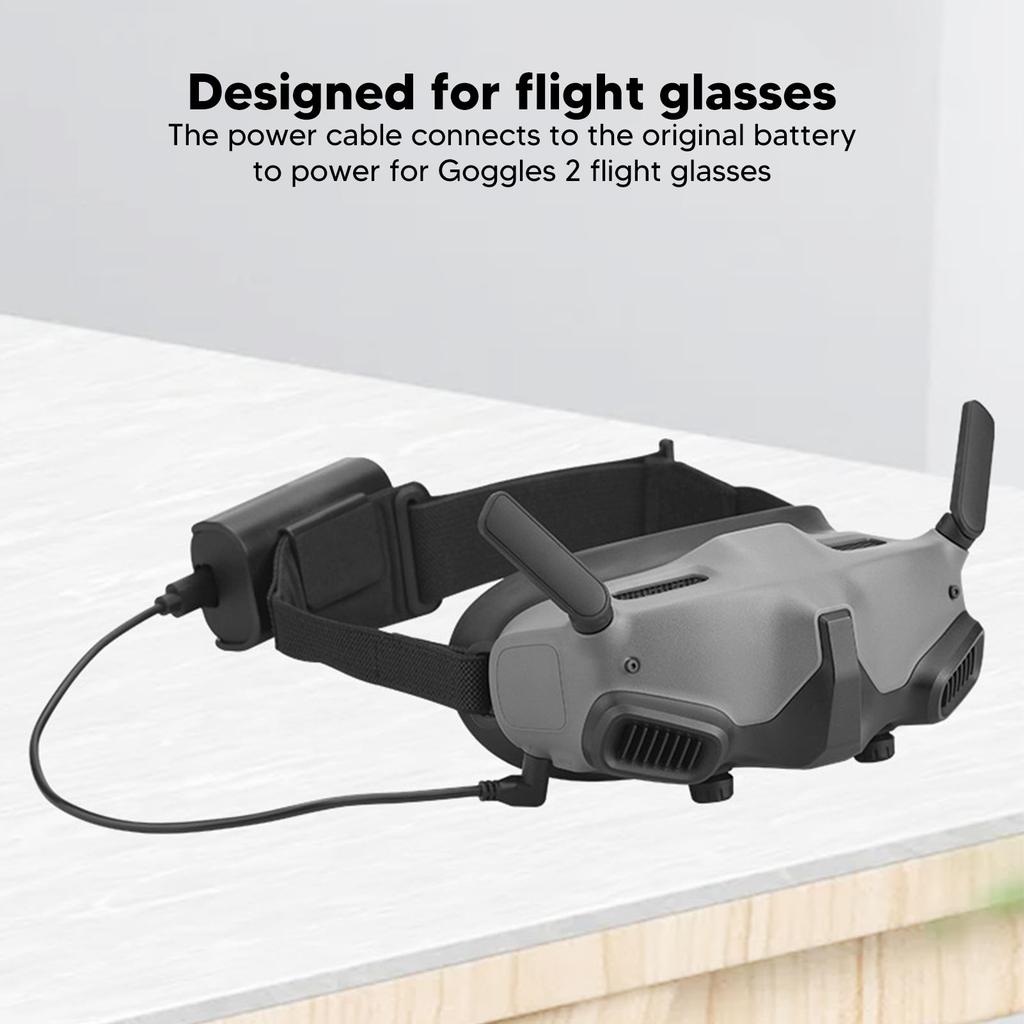 Power Supply Charging Cable Copper Core Battery Charging Cable Replacement for DJI Avata Goggles 2 Glasses