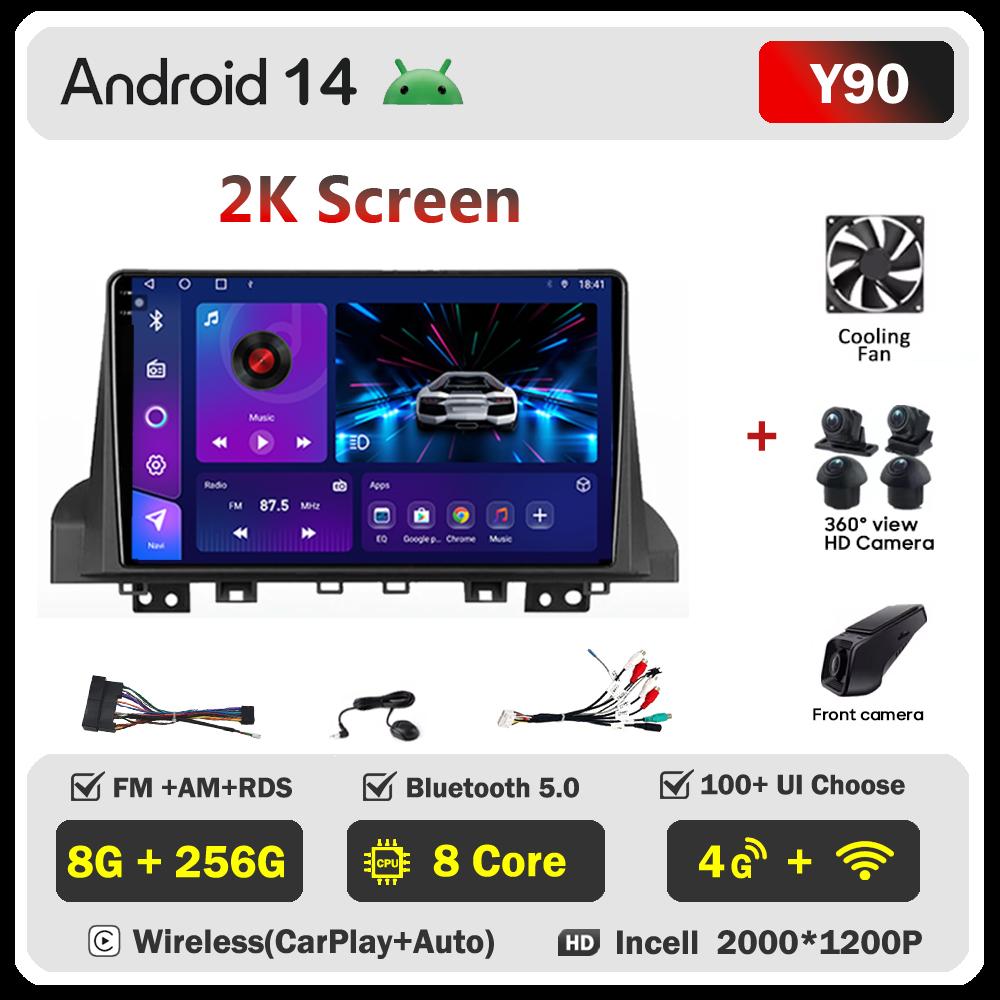 Android 14 For Moskvich 3 2022 - 2024 For JAC JS4 2020 - 2025 iEVS4 2019 - 2025 Refine S4 2018 - 2022 Car Radio GPS Touch Screen