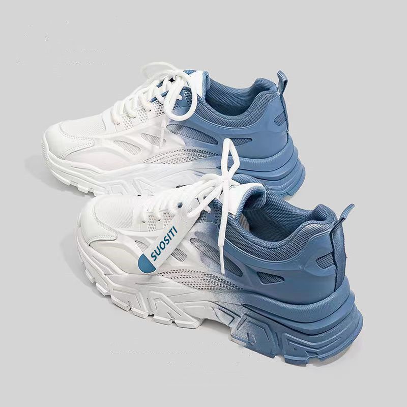 Dad shoes autumn and winter new muffin single shoes thick sole height increase comfortable leisure