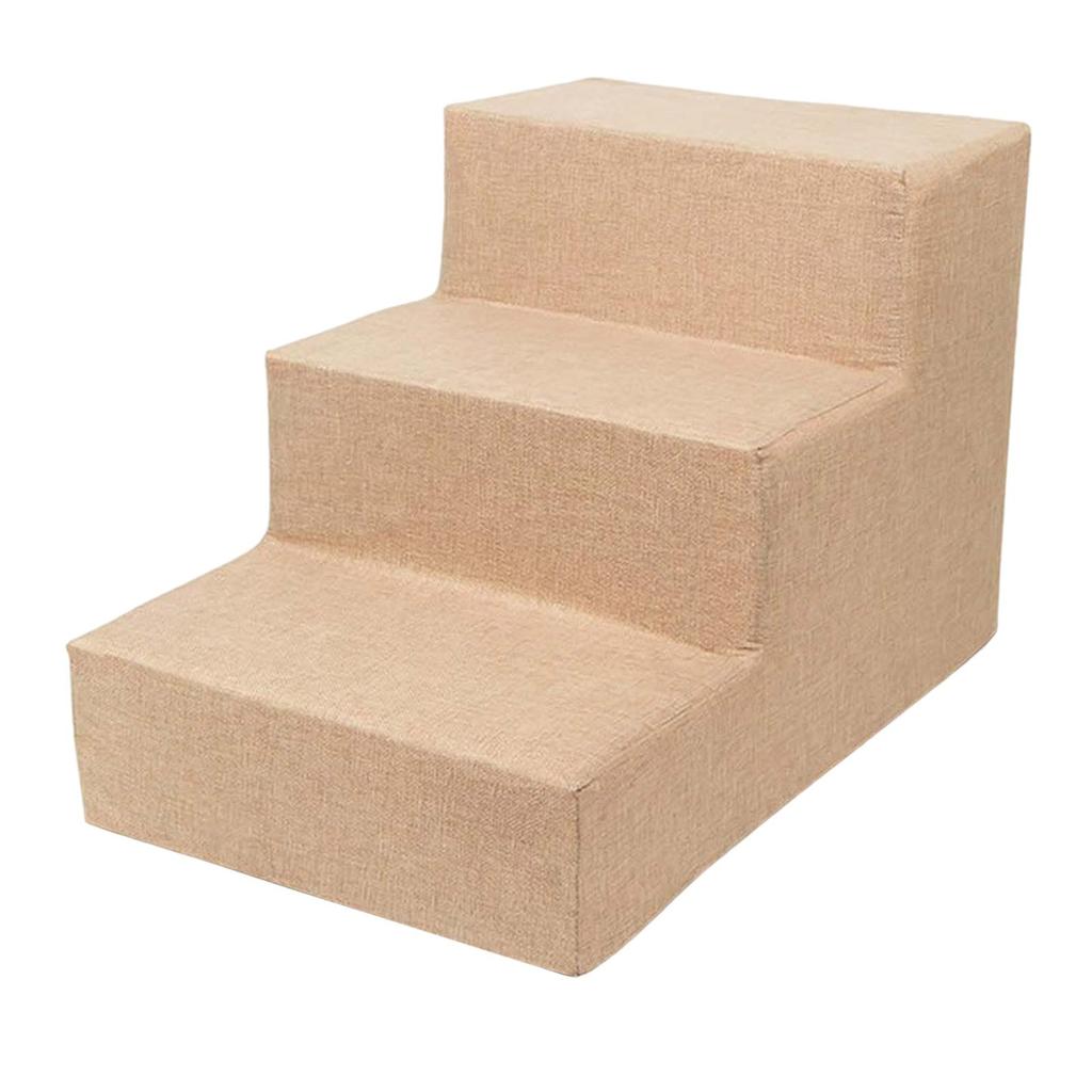 Pet Steps, Washable Removable Cover Ladder Ramp for Kitten High Bed Climbing Cats Non Slip