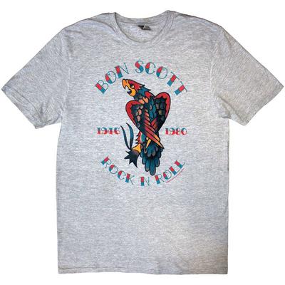 T-shirt da uomo Bon Scott Rock N Roll Grigia