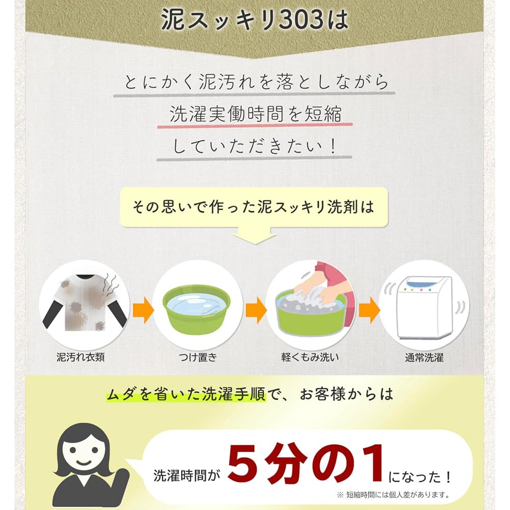 Mud Stain Remover Honpo Mud Stain Remover 303 - Powder detergent for removing mud stains from