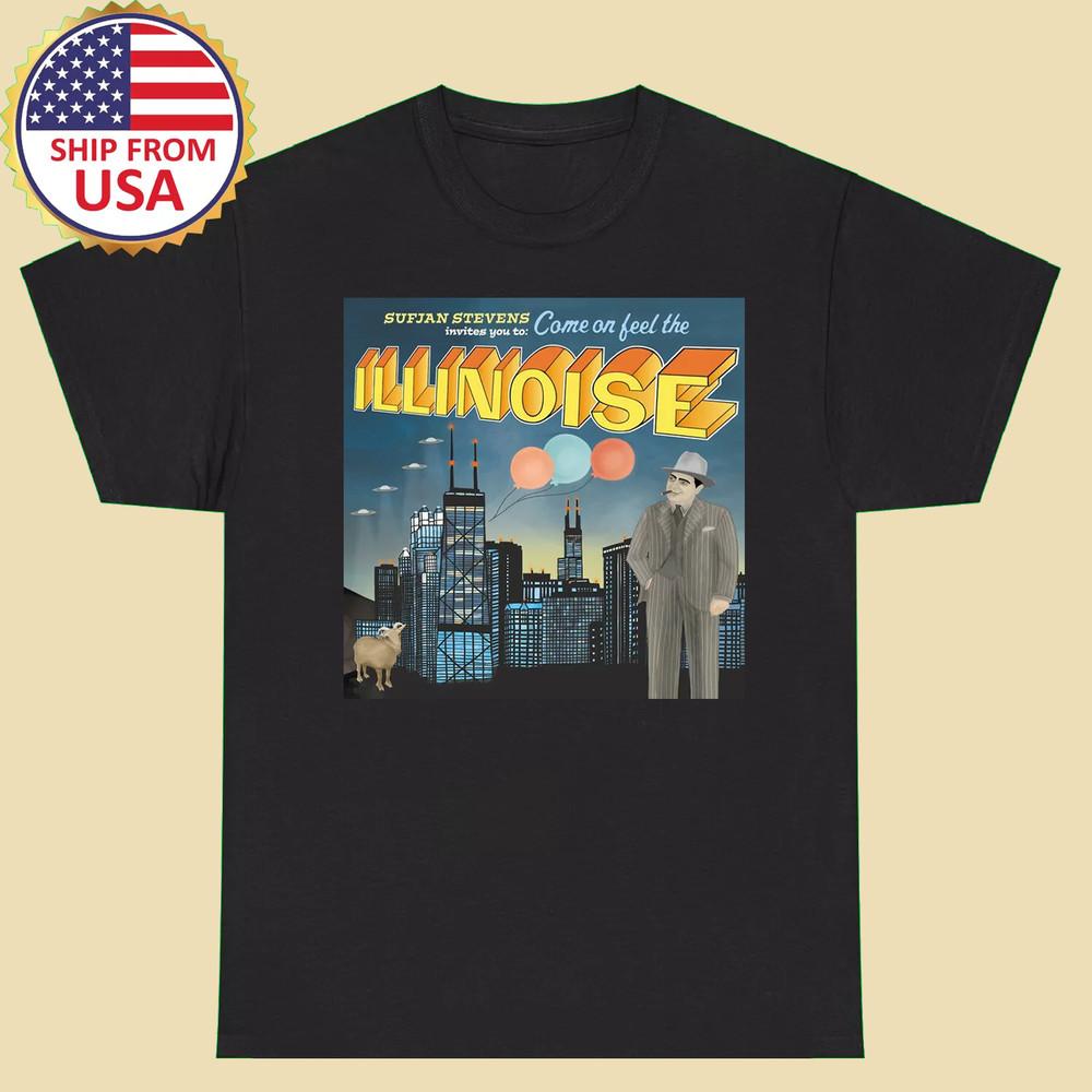 

Суфьян Стивенс Come On Feel The Illinois Полноразмерная S-5XL SS648 Унисекс Футболка L
