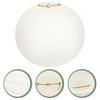DOITOOL 40cm Washi Paper Lampshade Pendants, 6-Pack, Round Paper Chandelier Lampshades, Japanese Style Light Covers, Replacement Lampshades for DIY