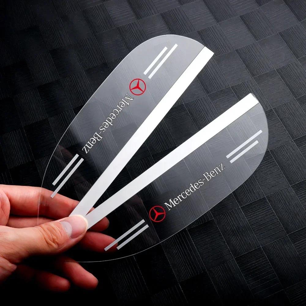 

Car Sticker 2Pcs Car Rear View Mirror Sticker Rain Shield Shade Cover Decoration For Mercedes benz A C E S Class CLA CLS W212 W2