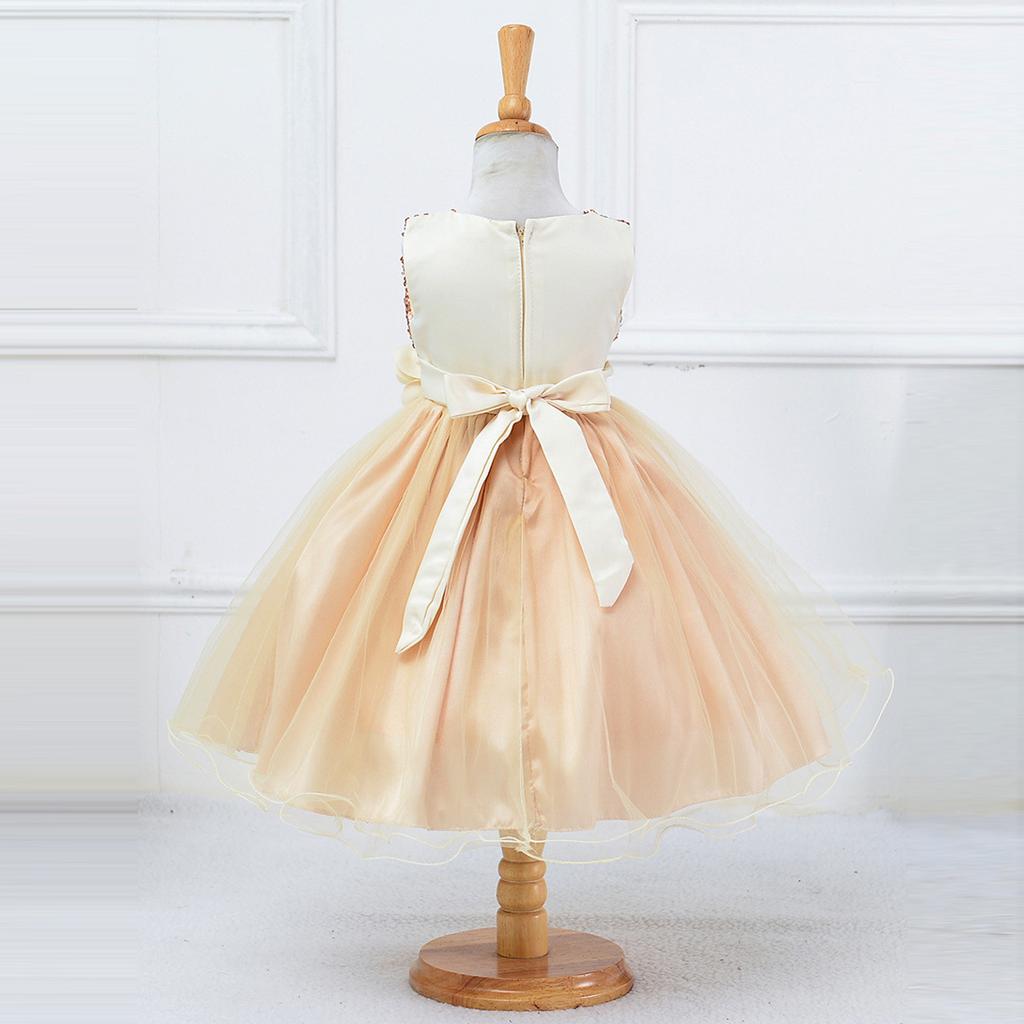 Floral  Princess Bridesmaid Pageant Gown Birthday Party Wedding Dress