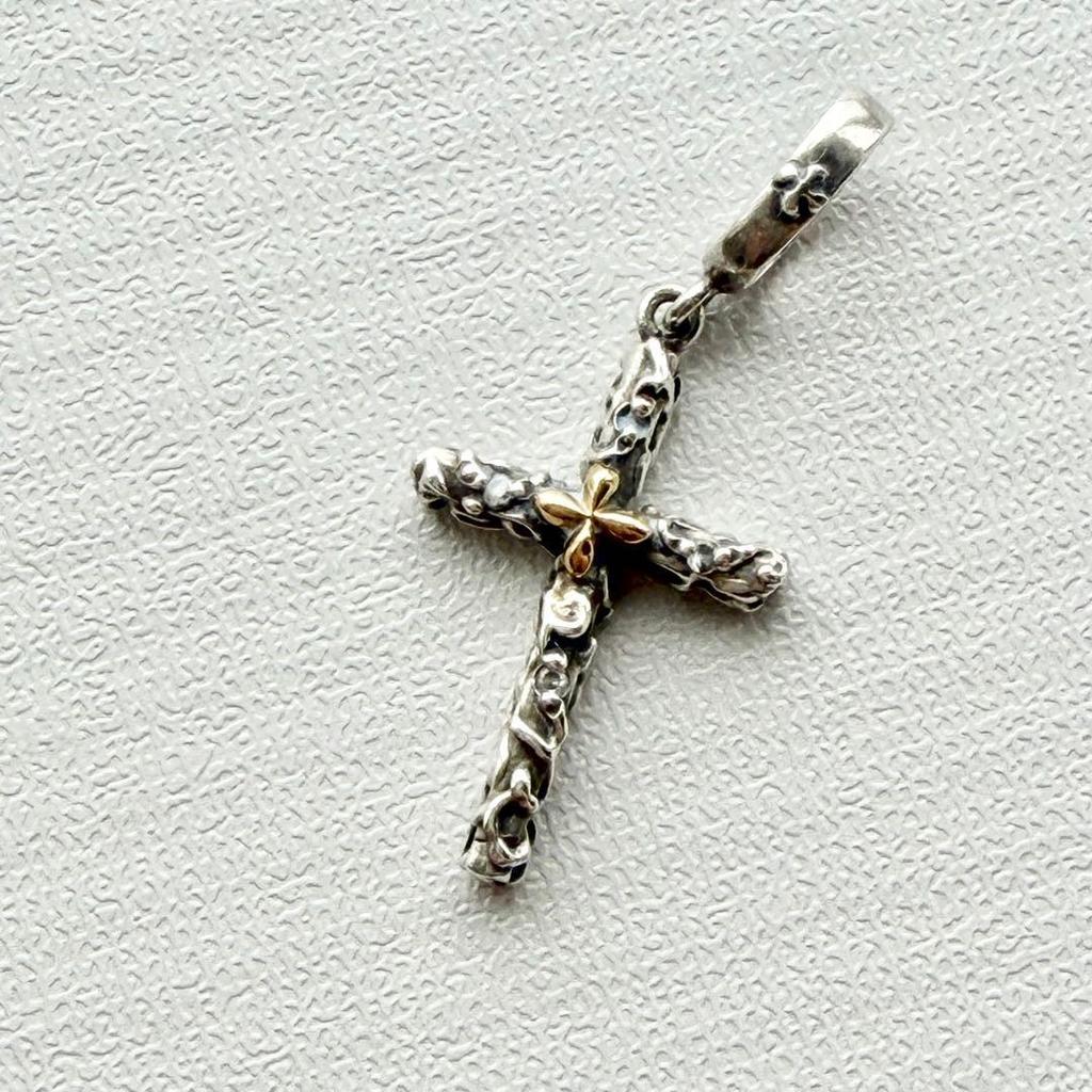 Used [Rare] love&hate love&hate cross pendant top cross